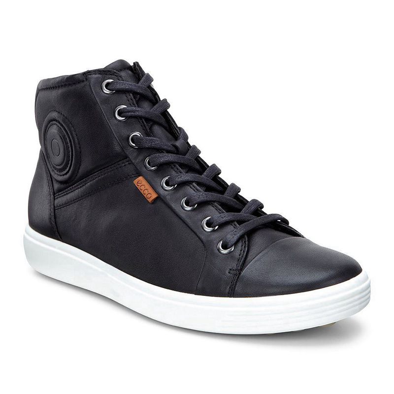 Women Boots Ecco Soft 7 W - Sneaker Boots Black - India TGRMKD346